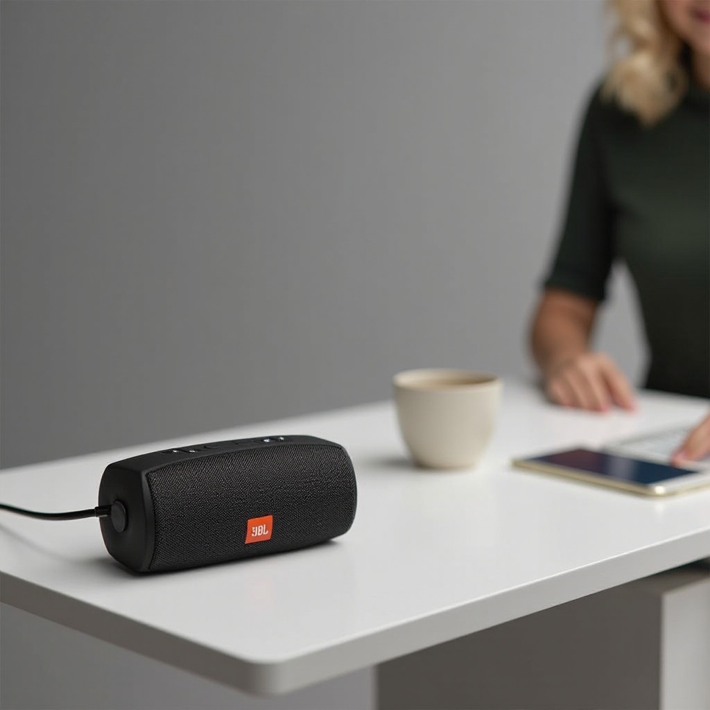 como carregar uma caixa de som JBL