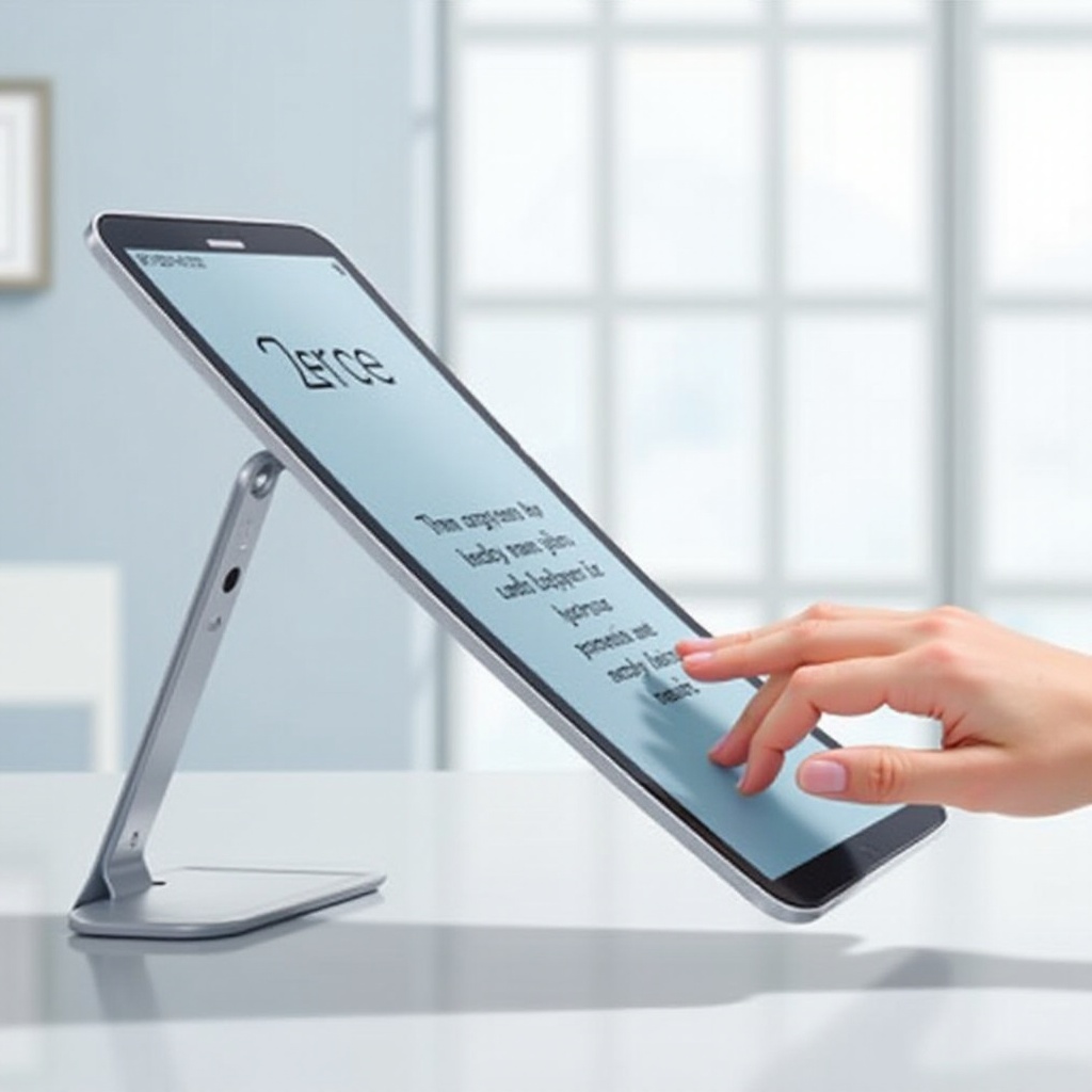 digitação por voz no tablet Samsung Galaxy