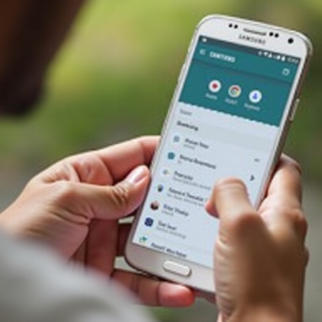 wie man Symbole auf Samsung kleiner macht