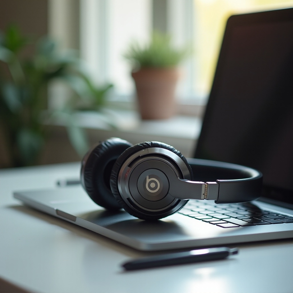 Beats Studio Pro على جهاز Chromebook