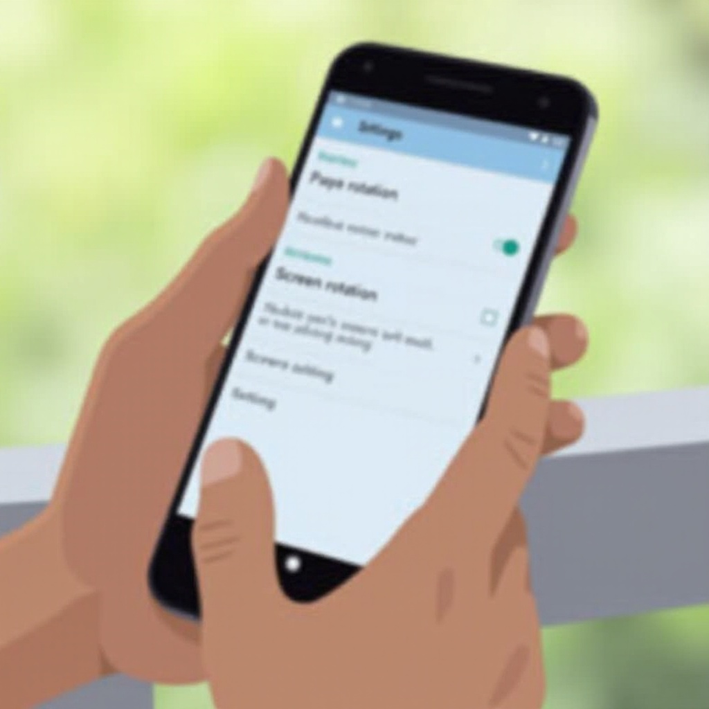 วิธีหยุดการหมุนหน้าจอ