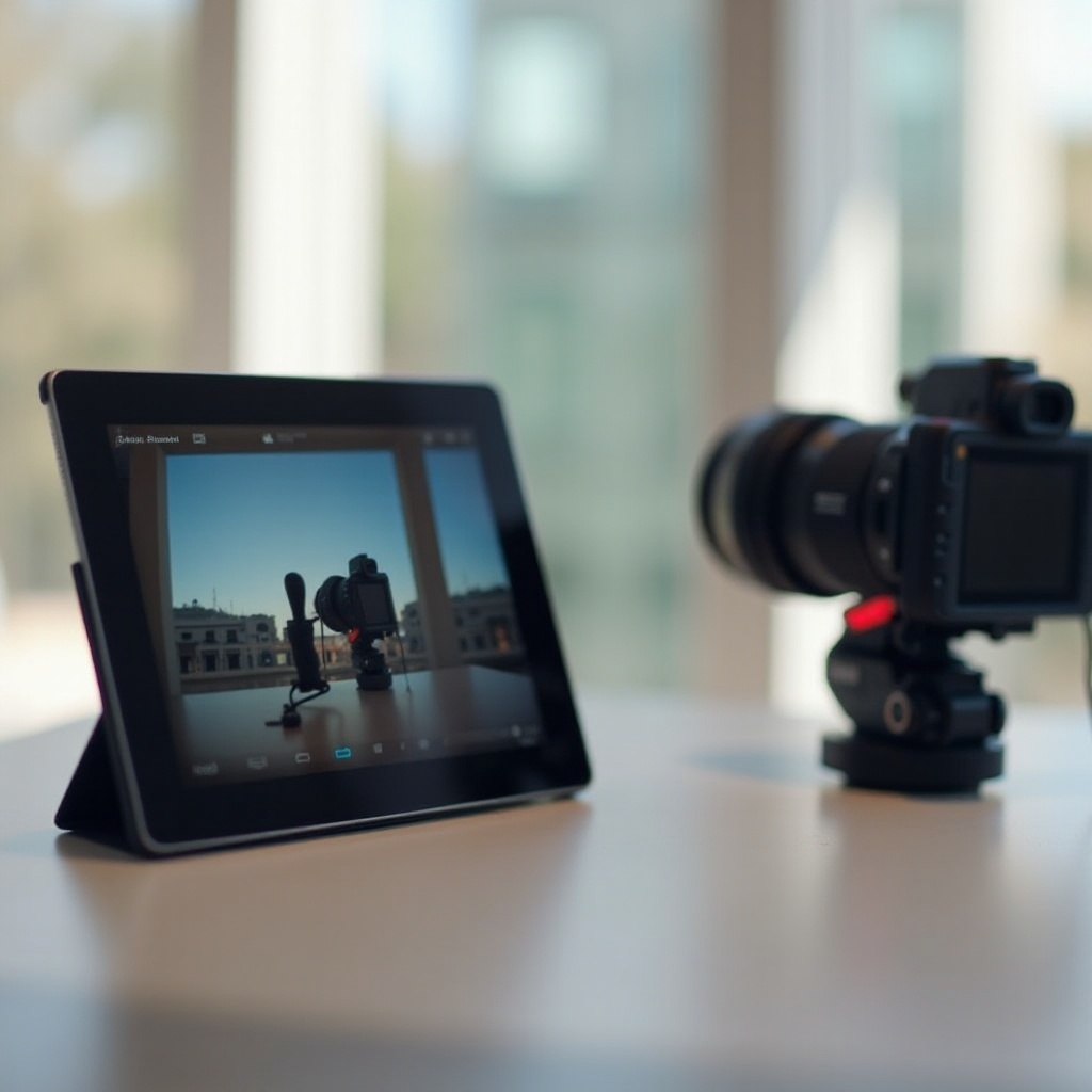 tablet come monitor per videocamera