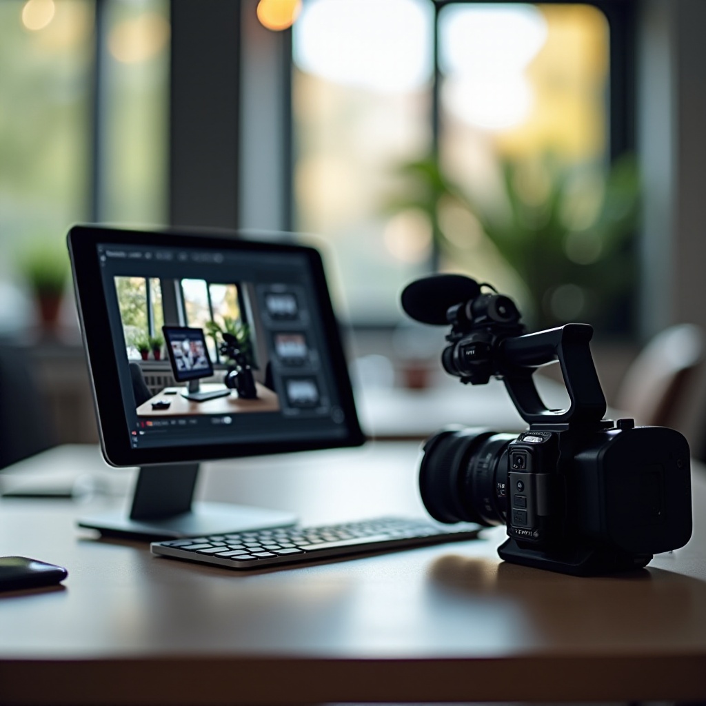 Tablet als Monitor für Camcorder