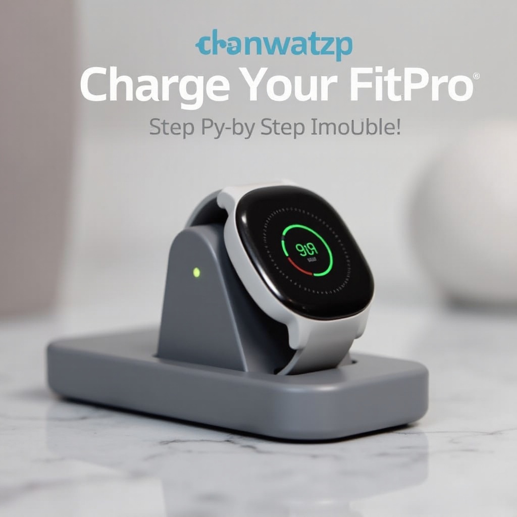 Relógio inteligente Fitpro como carregar